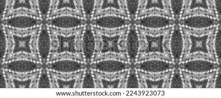 Simple Geometric Pattern. Gray Colour Ink Doodle Textile. Black Color Ethnic Ikat Brush. Abstract Geo Print. Seamless Design Ink Pattern. Native Ikat Scribble Batik. Seamless Ikat Watercolor Design.