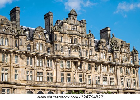 Victorian building in Edinburgh, Scotland