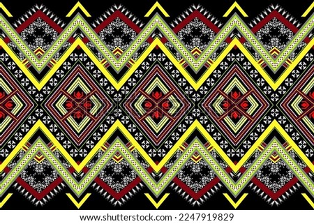 Ethnic traditional seamless patterns. Geometric native traditional pattern design. Designs for fabric, clothing, American African style, texture, textile, cloth decor, decoration, illustration, border