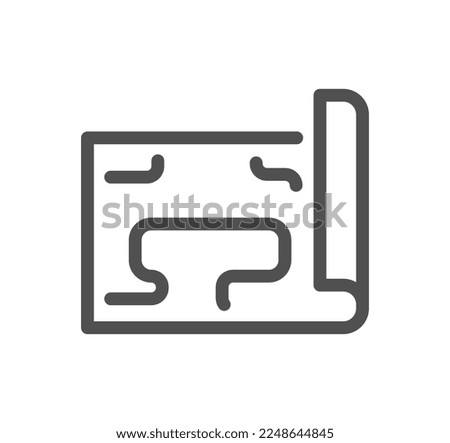 Global business related icon outline and linear vector.