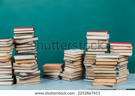 stacks of old books library university school education