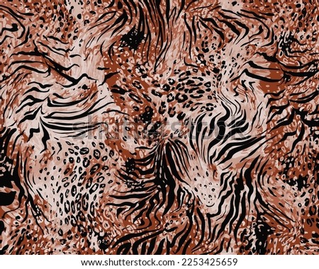 Tiger skin seamless pattern, texture background, and amazing color  