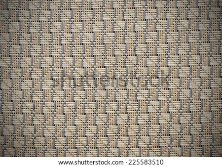 Straw texture mat with vignette. Twig, rush, rattan, reed, cane, wicker or straw mat background