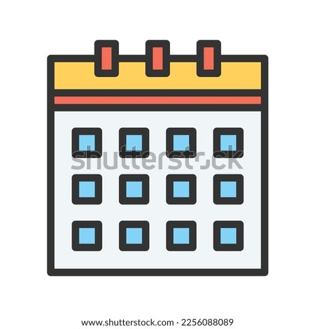 Calendar Icon vector image. Suitable for mobile apps, web apps and print media.