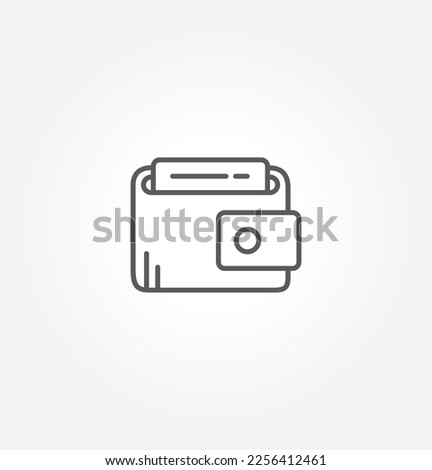 wallet icon vector illustration logo template for many purpose. Isolated on white background.