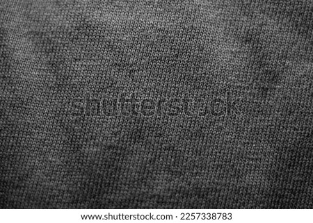 texture gray cotton fabric close up background image top view