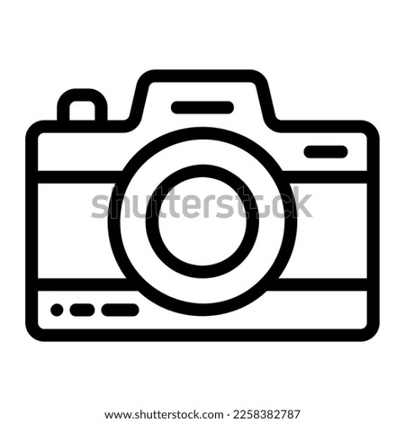Icon camera illustration can be used for web app info graphic etc