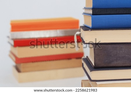 Pile of Books on white background