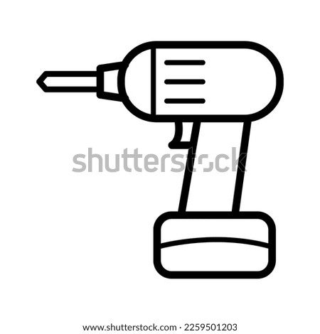 Hand drill icon in trendy vector design illustration