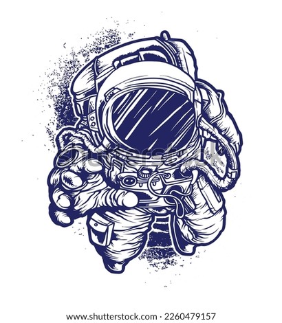 Astronout T Shirt Design For Your Brand or Company