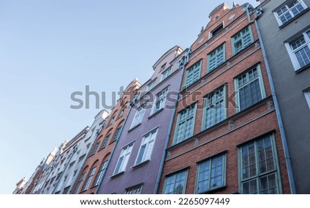 Architecture at Mariacka street in Gdansk