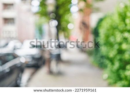 Blurred background of street outdoor