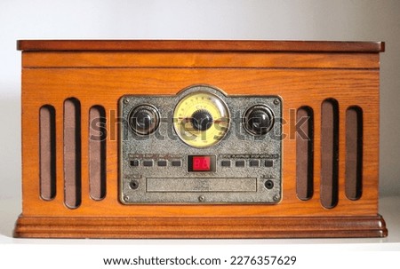 Wooden object of an ancient radio