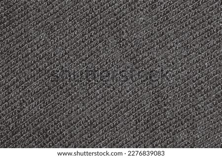 Realistic illustration of Black knitted fabric texture. Abstract modern Knit texture black color. Dark knitted background