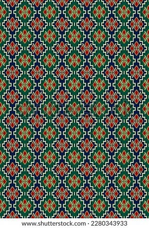 Seamless beautiful patola shape style pattern design