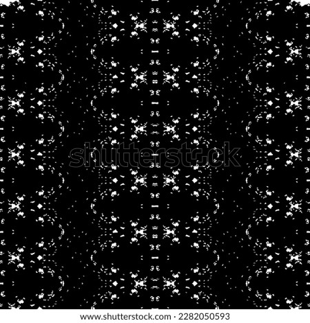 Black Color Ethnic Boho Batik. Doodle Geo Art Batik. Black Colour Ink Doodle Texture. Ethnic Stripe Art Pattern. Simple African Pattern. Tribal Dark Scribble Vector. Seamless Ink Native Design