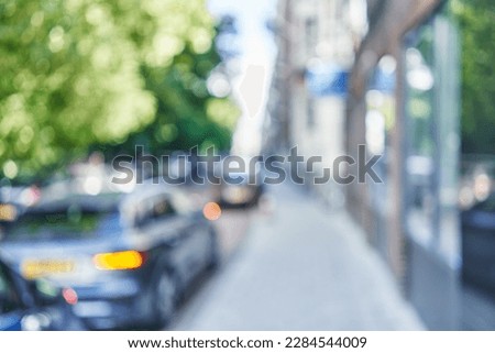 Blurred background of street, outdoor