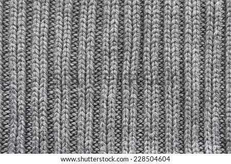 Wool gray knitting simple texture closeup
