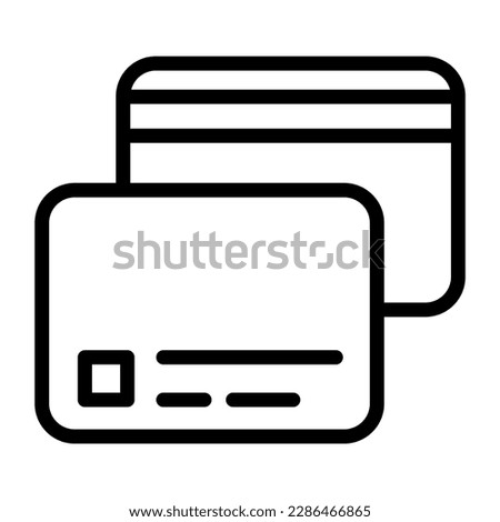 Credit card line icon vector illustration graphic design