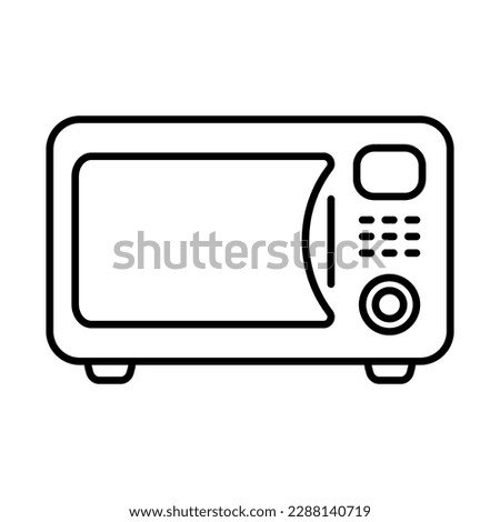 Microwave oven icon. Kitchen appliance icon. Simple microwave oven icon for templates, web design and infographics.
