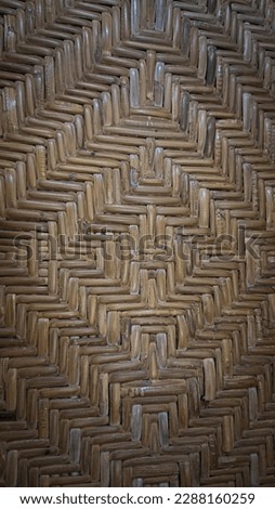 a close up. view a pattern of wooven rattan texture 