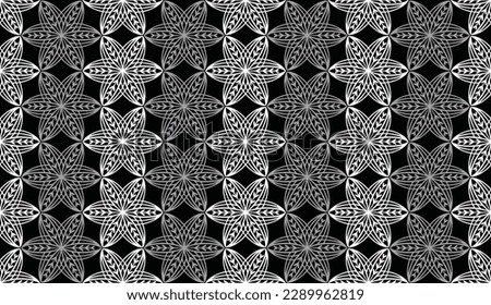 Geometric ethnic pattern seamless flower color oriental.
seamless pattern.Design for fabric,curtain,black background, carpet, shawl,clothing,wrapping, Batik,fabric,handkerchief,Vector illustration.

