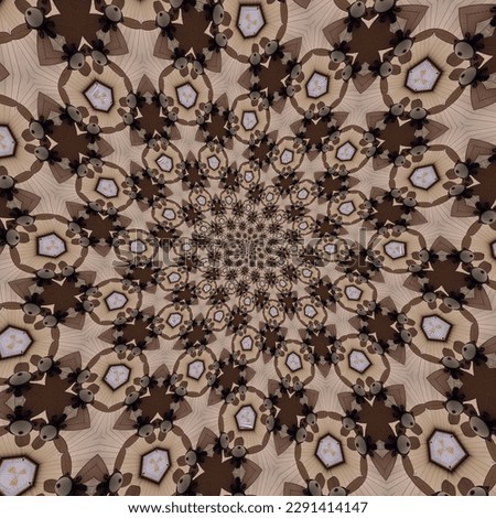 Wild kaleidoscopic pattern. Abstract background illustration.