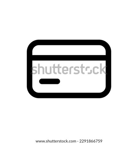 Simple Debit Card icon. The icon can be used for websites, print templates, presentation templates, illustrations, etc