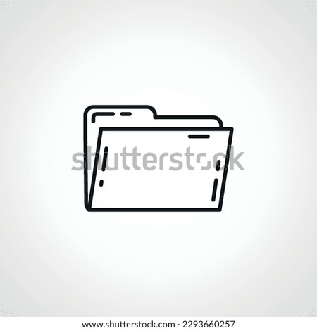 folder Icon. folder outline icon