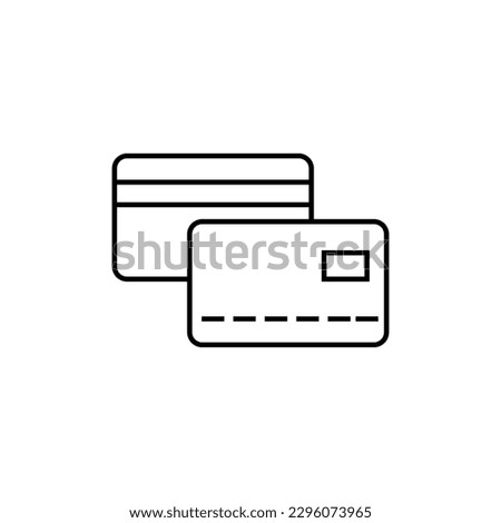 Card icon vector. Simple card sign illustration on white background..eps