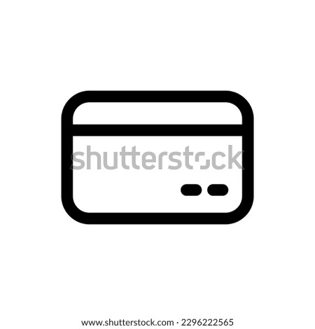 Simple Credit Card icon. The icon can be used for websites, print templates, presentation templates, illustrations, etc