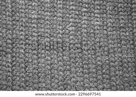 Knitted Texture. Organic Woven Pattern. Handmade Xmas Background. Linen Knitting Texture. Woolen Thread. Nordic Winter Yarn. Structure Jumper Garment. Cotton Knitting Texture.