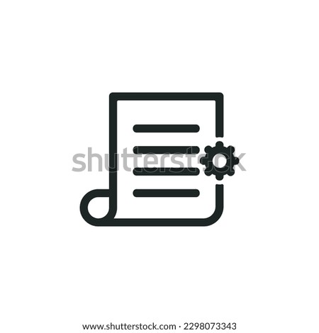 General terms icon isolated on white background