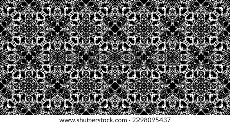 Seamless batik pattern,geometric tribal pattern,it resembles ethnic boho,aztec style,ikat style.luxury decorative fabric black and white seamless pattern for famous banners. 