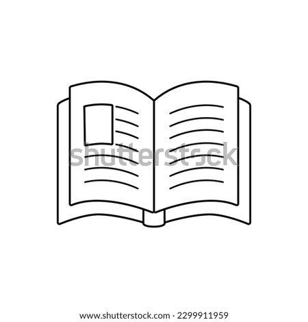 Book vector icon. notebook illustration sign. documents symbol or logo.