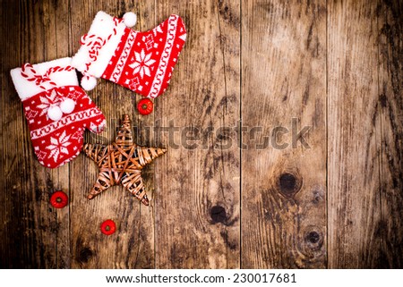 Christmas Supplies board background.