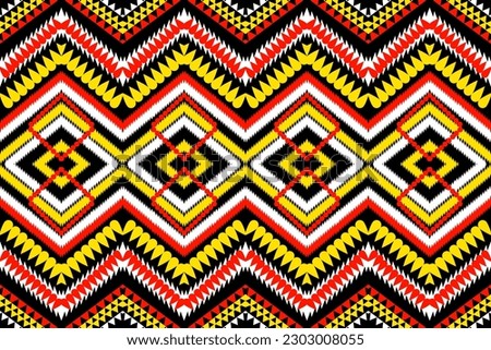 seamless geometric pattern design ethnic stripes red yellow white design for fabric textile printing wallpaper