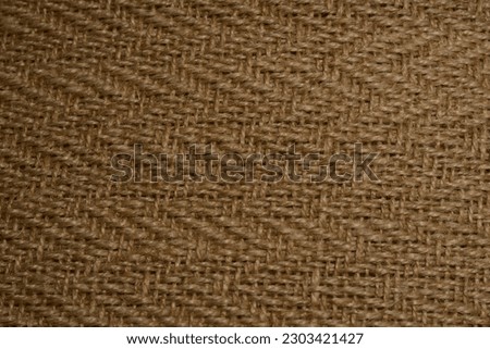 Beige burlap with geometric patterns. Background