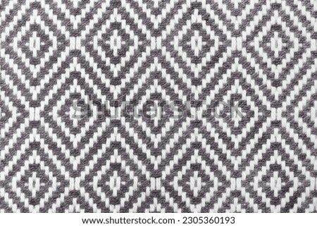 Fabric with diamond shaped pattern