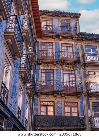 colorful houses in porto, portugal