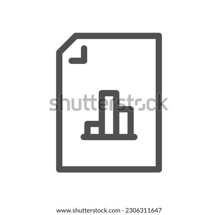 Document flow management related icon outline and linear symbol.