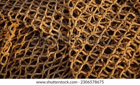 basic fishing net stacked as a background