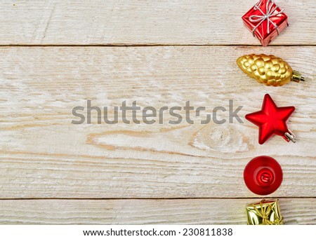Christmas theme on the board