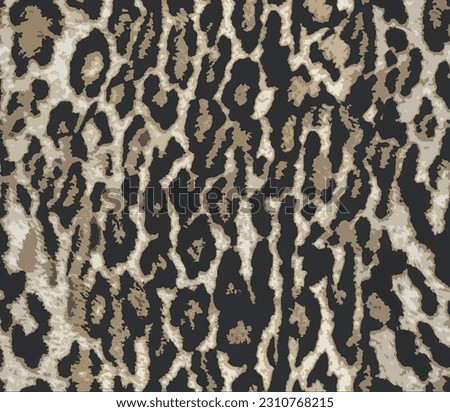 leopard skin pattern brown design print textile fabric