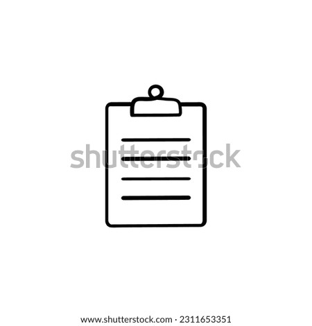 Notes Line Style Icon Design