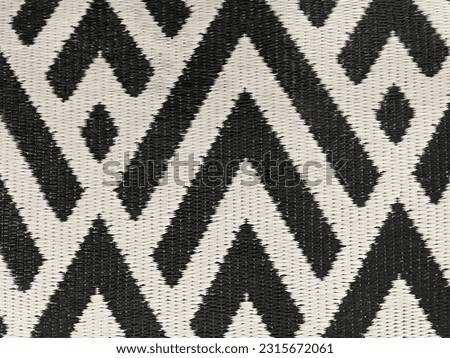Mat texture geometric shape black and white background 