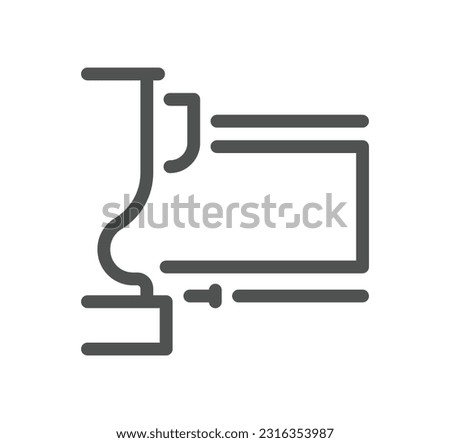 School and university related icon outline and linear vector.
