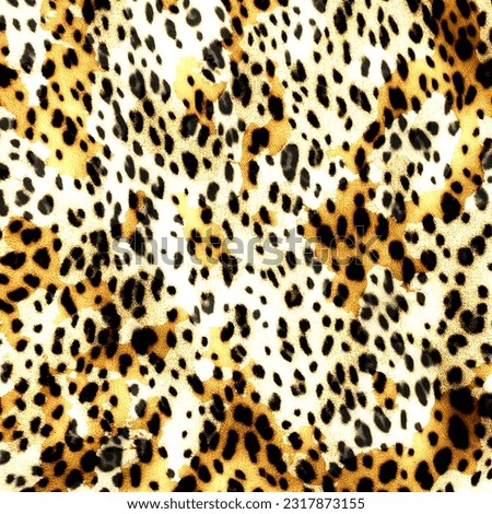 wild animal pattern background or  leopard pattern.