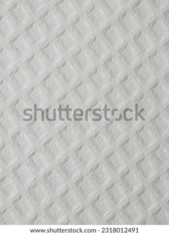cotton fabric of different colors, waffle towel without pattern, macro