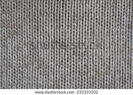 Warm grey sweater made of wool handmade.